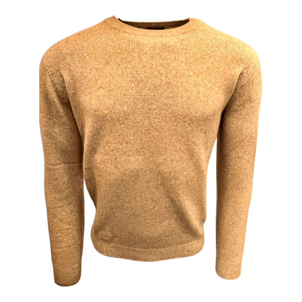 UNIT Hamburg - Roberto Collina, ベビーキャメル、ラウンドネック、キャメル - ロベルト・コリーナ