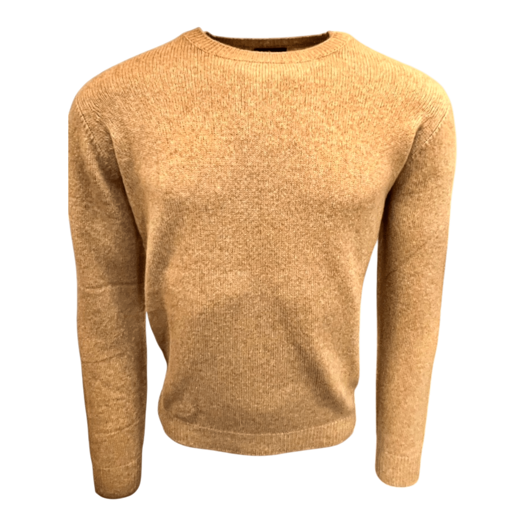 UNIT Hamburg - Roberto Collina, ベビーキャメル、ラウンドネック、キャメル - ロベルト・コリーナ