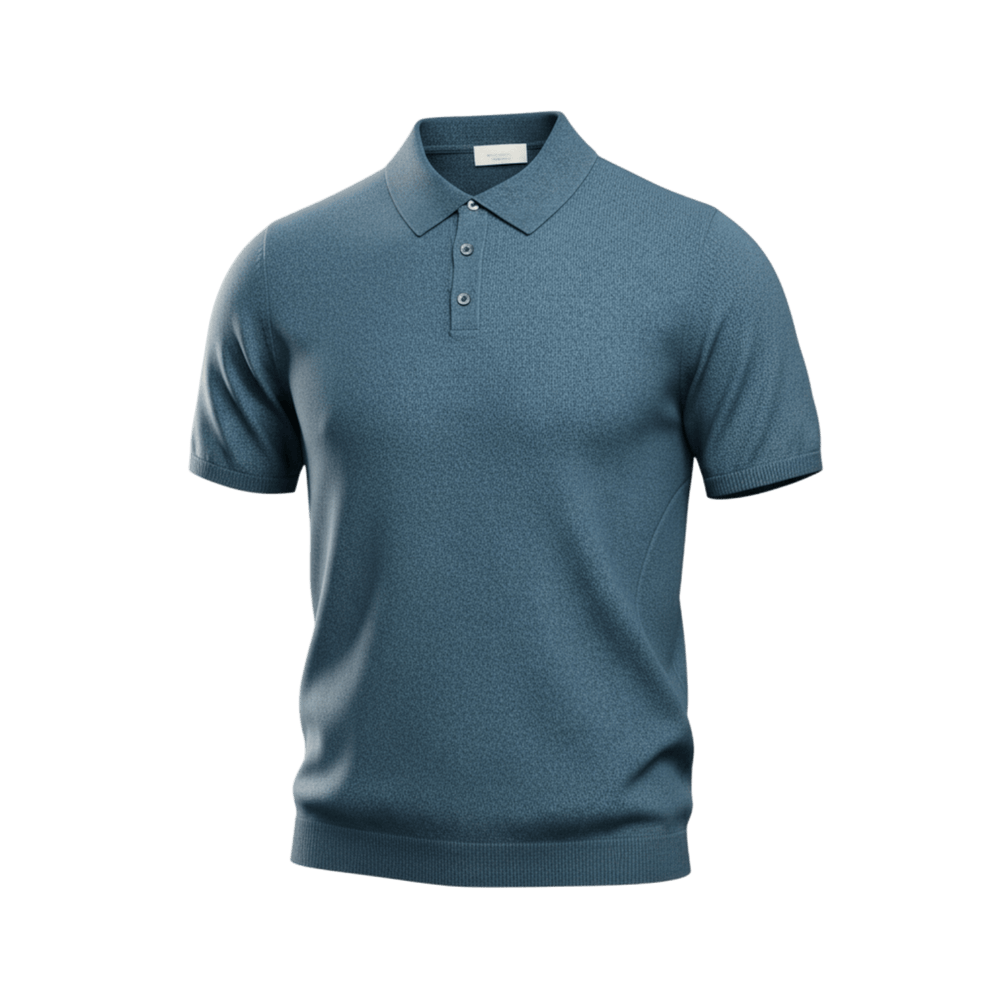 UNIT Hamburg - Roberto Collina Frottee - Polo, denimblau - Roberto Collina