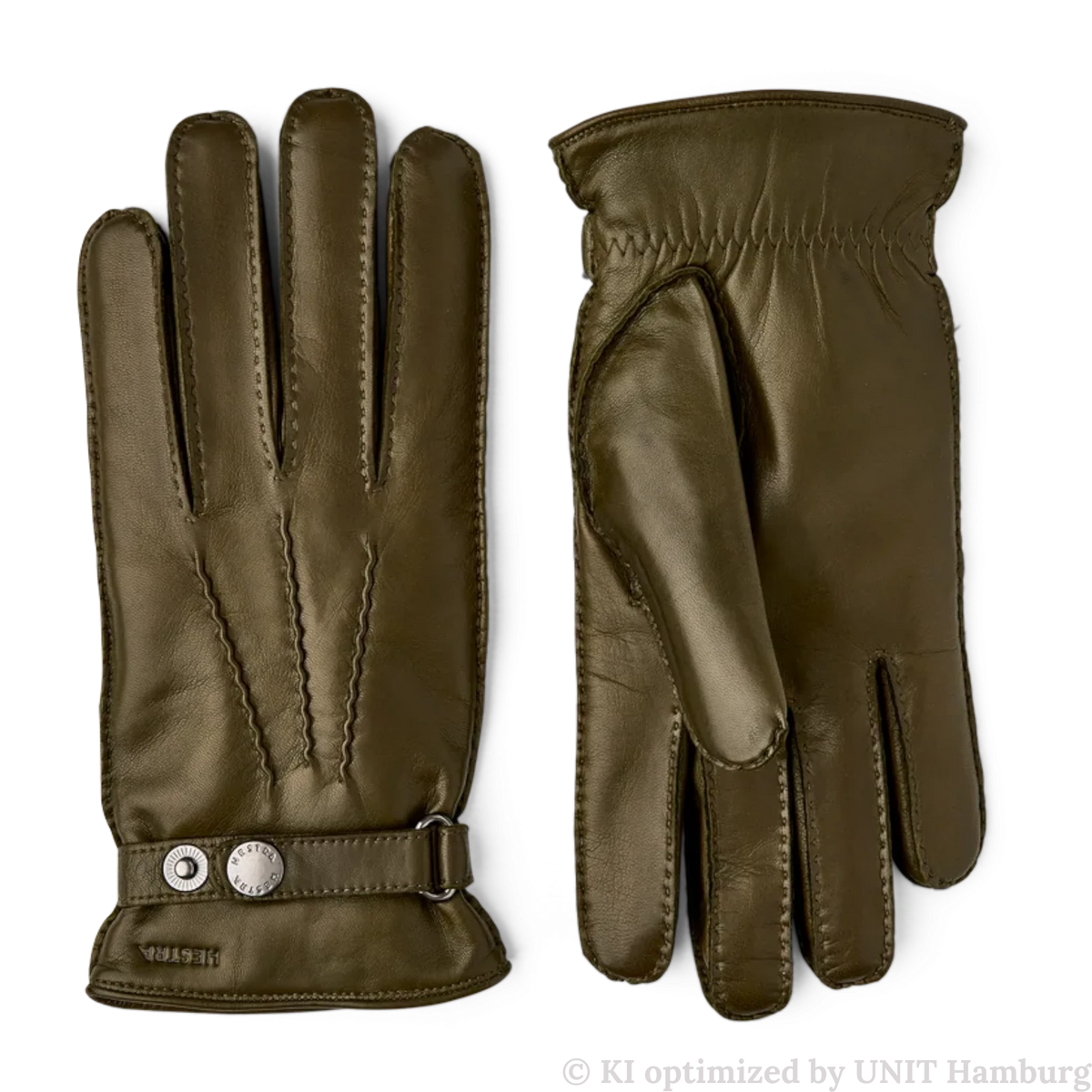 Watermarked - Hestra, Jake Lammnappa-Handschuhe Lodengrün