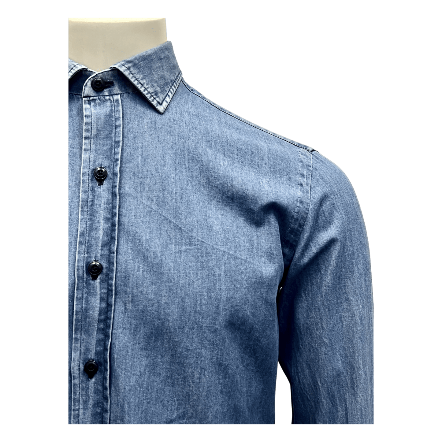 UNIT Hamburg - Salvatore Piccolo, Japan Denim, Chambré, denimblau - Salvatore Piccolo