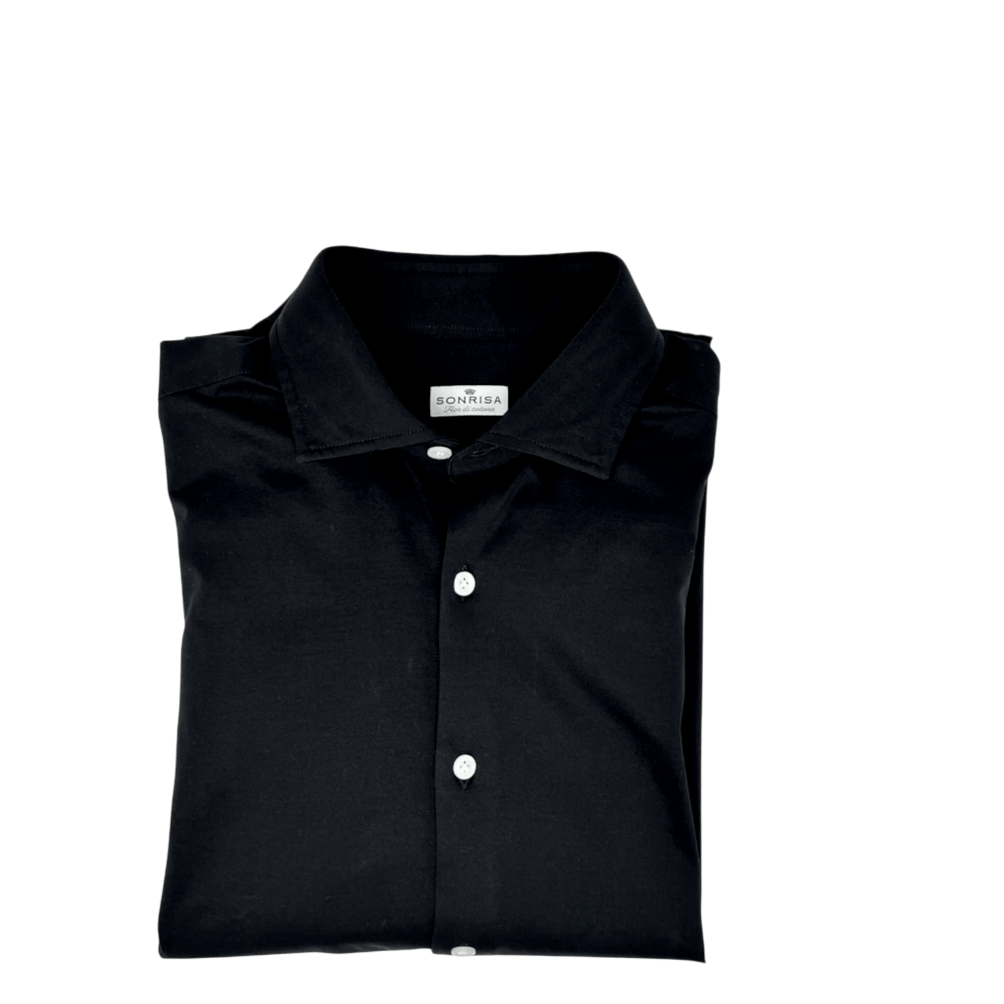 UNIT Hamburg - Sonrisa, das feine Jerseyhemd, schwarz - Sonrisa