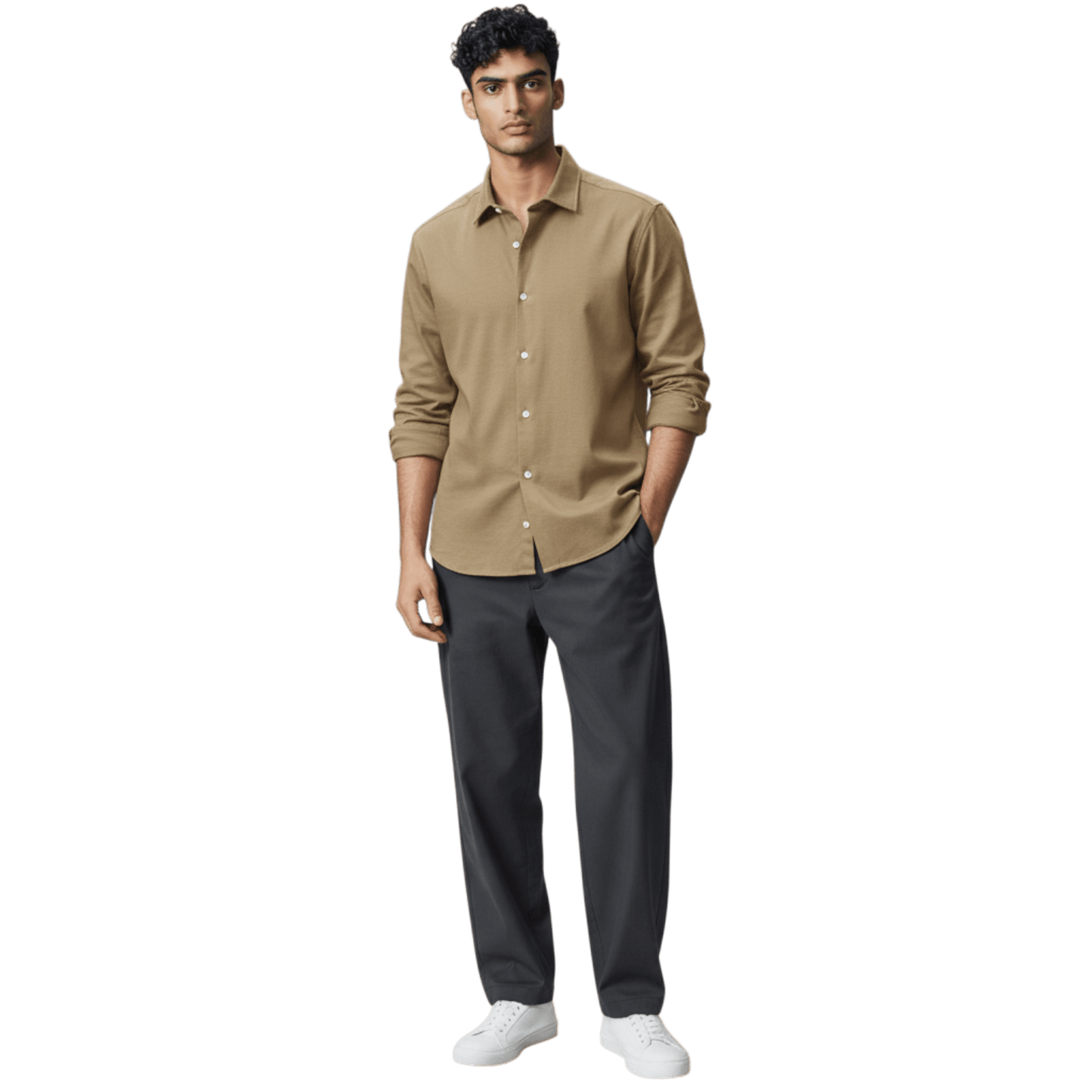 UNIT Hamburg - Sonrisa, das ideale Jersey Hemd. beige - Sonrisa