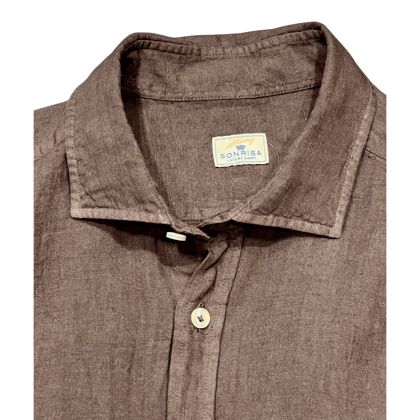 UNIT Hamburg - Sonrisa, feines Leinenhemd Nougatbraun - Sonrisa