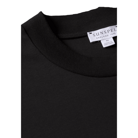 UNIT Hamburg - Sunspel, Maglietta in cotone Supima pesante, nero - Sunspel