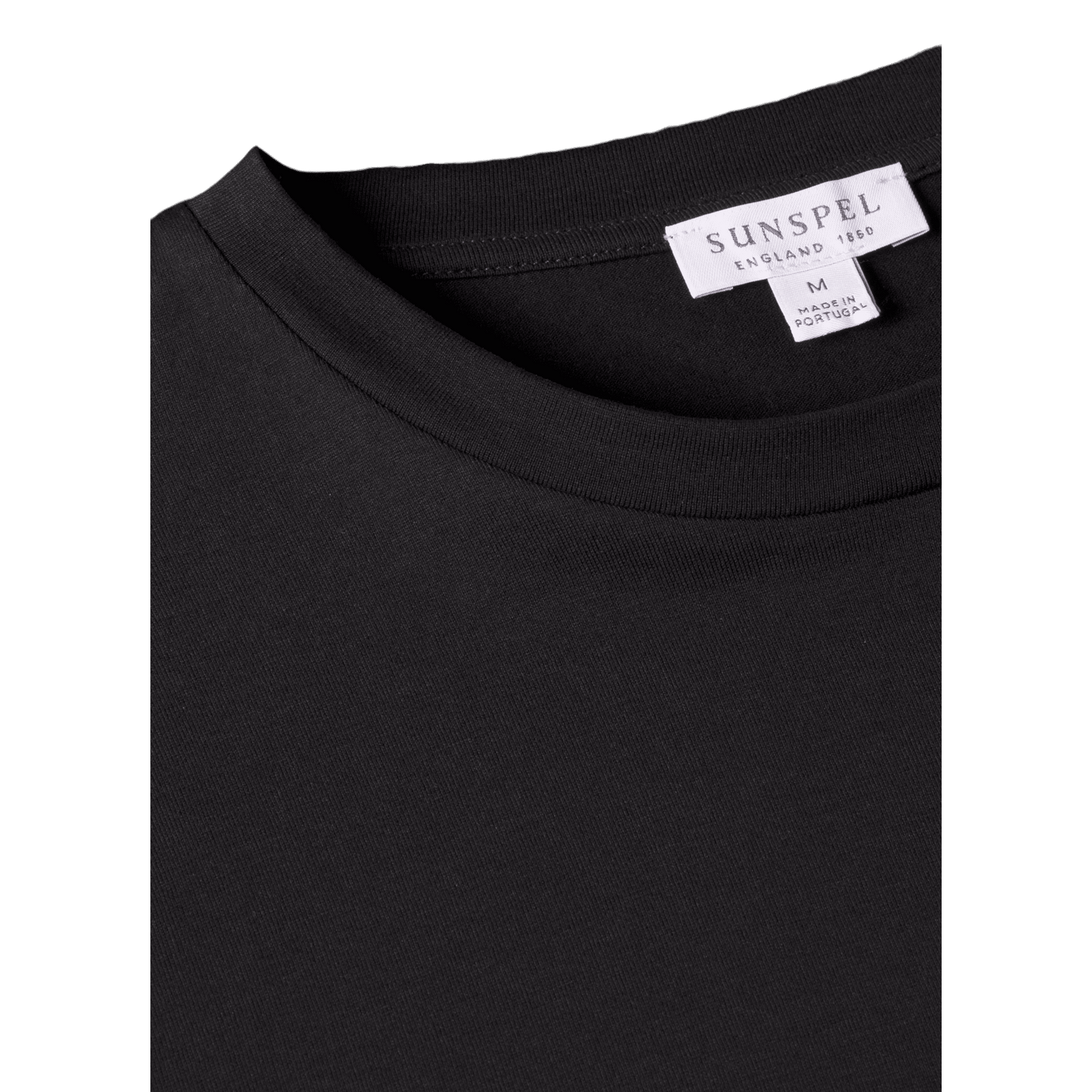 UNIT Hamburg - Sunspel, Riviera T-Shirt, Rundhals, black - Sunspel