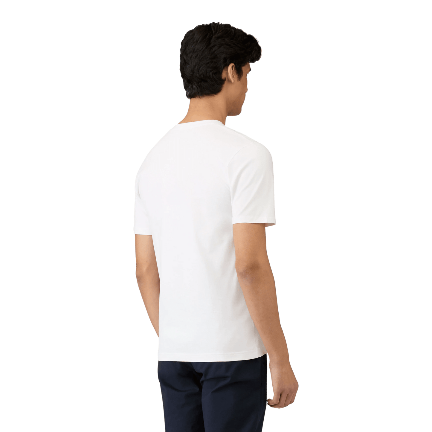 UNIT Hamburg - Sunspel, Maglietta Riviera con collo a V, bianco - Sunspel