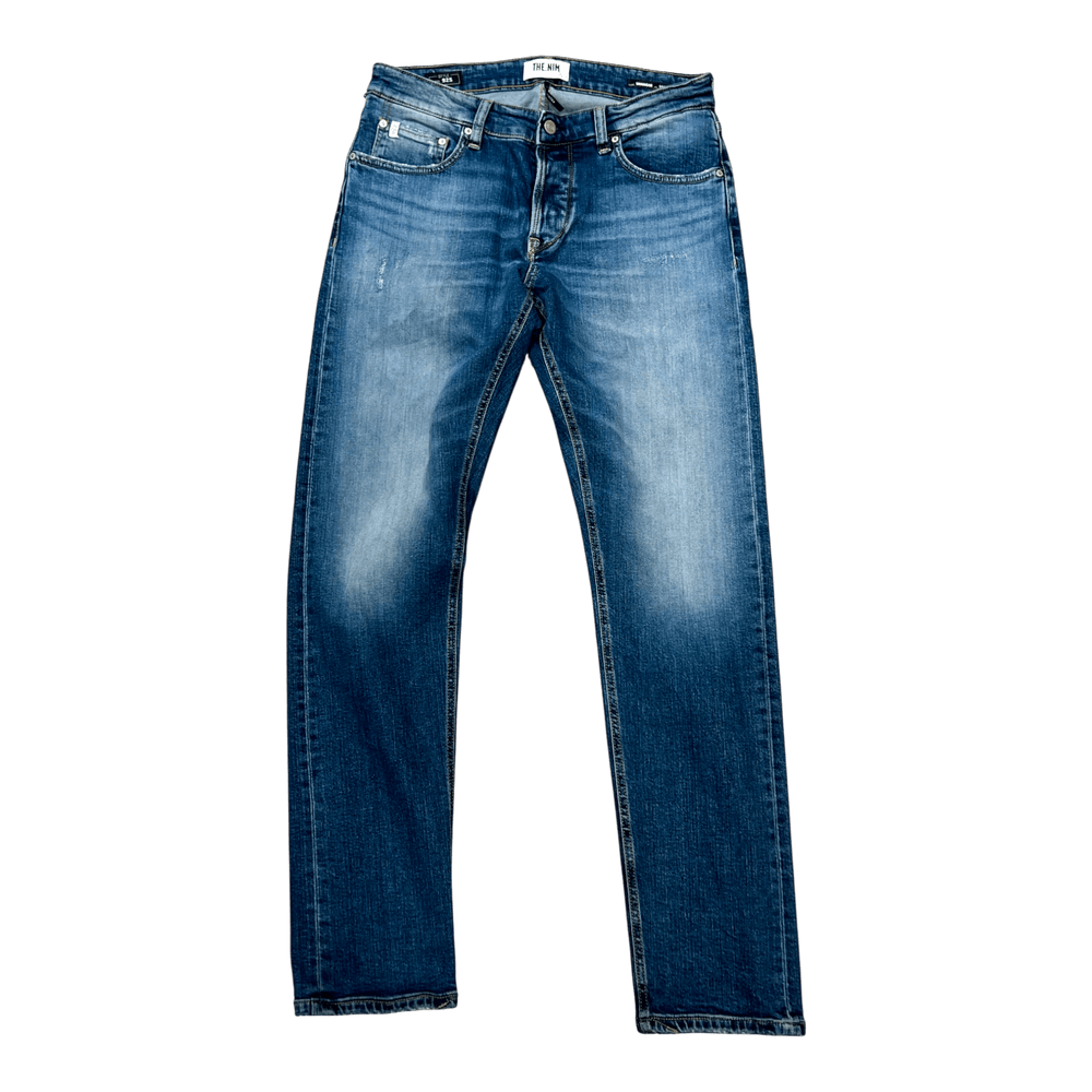 UNIT Hamburg - THE.NIM STANDARD, Morrison Tapered, Light Distressed, medium bleu - THE.NIM STANDARD