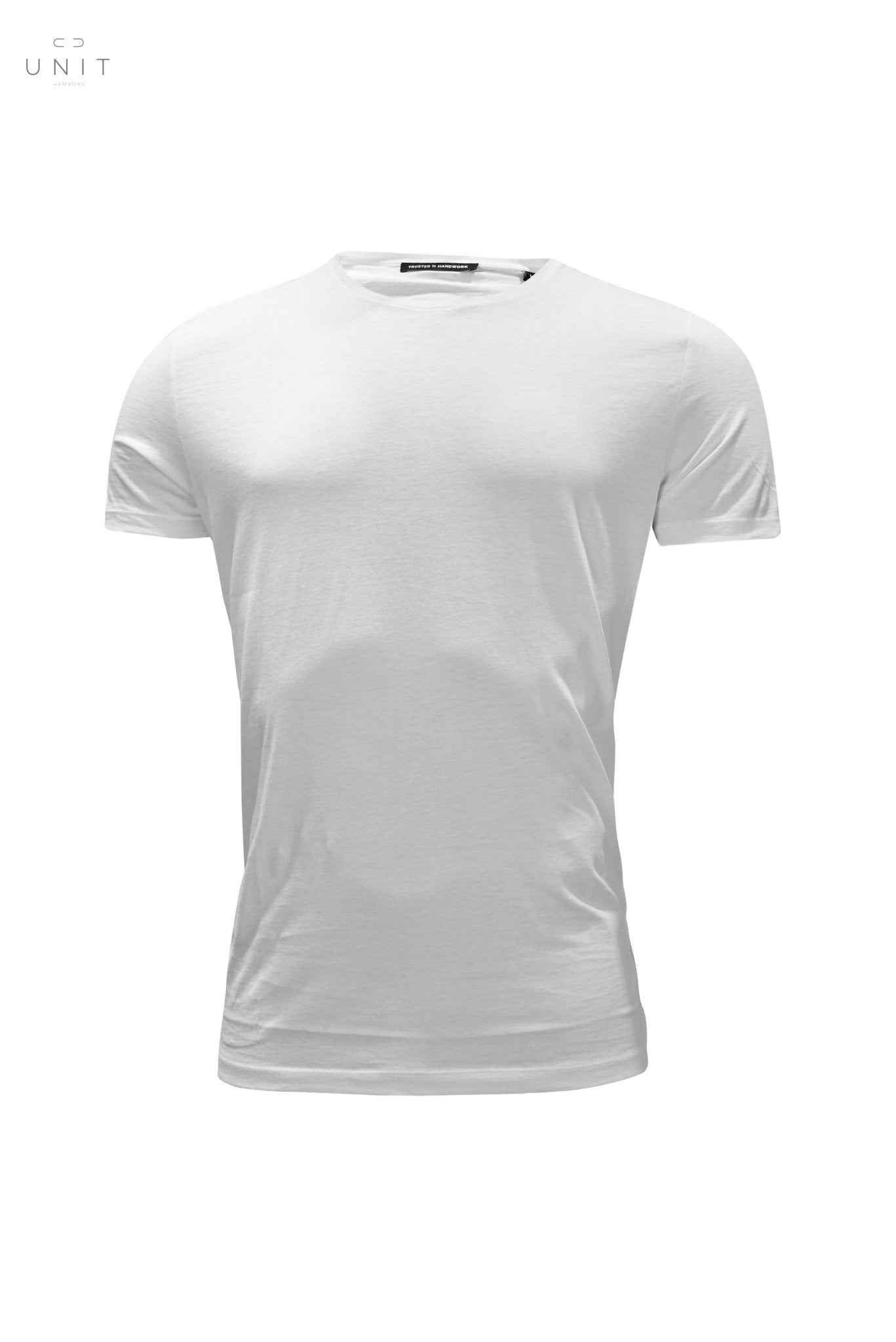 トラステッド・ハンドワーク、ラウンドネック、Tシャツ、ホワイト