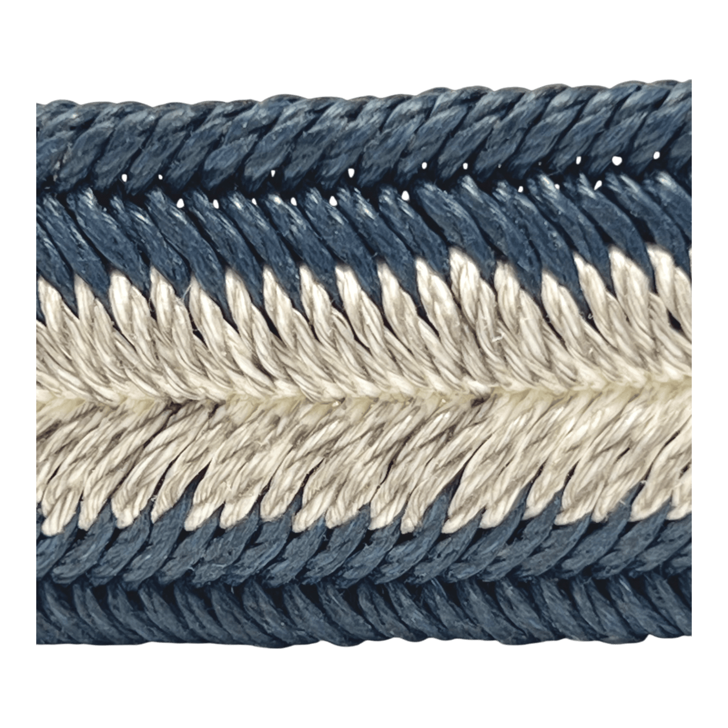Veneta Cinture, geflochtener elastischer Gürtel, denimblau mit sand - UNIT Hamburg
