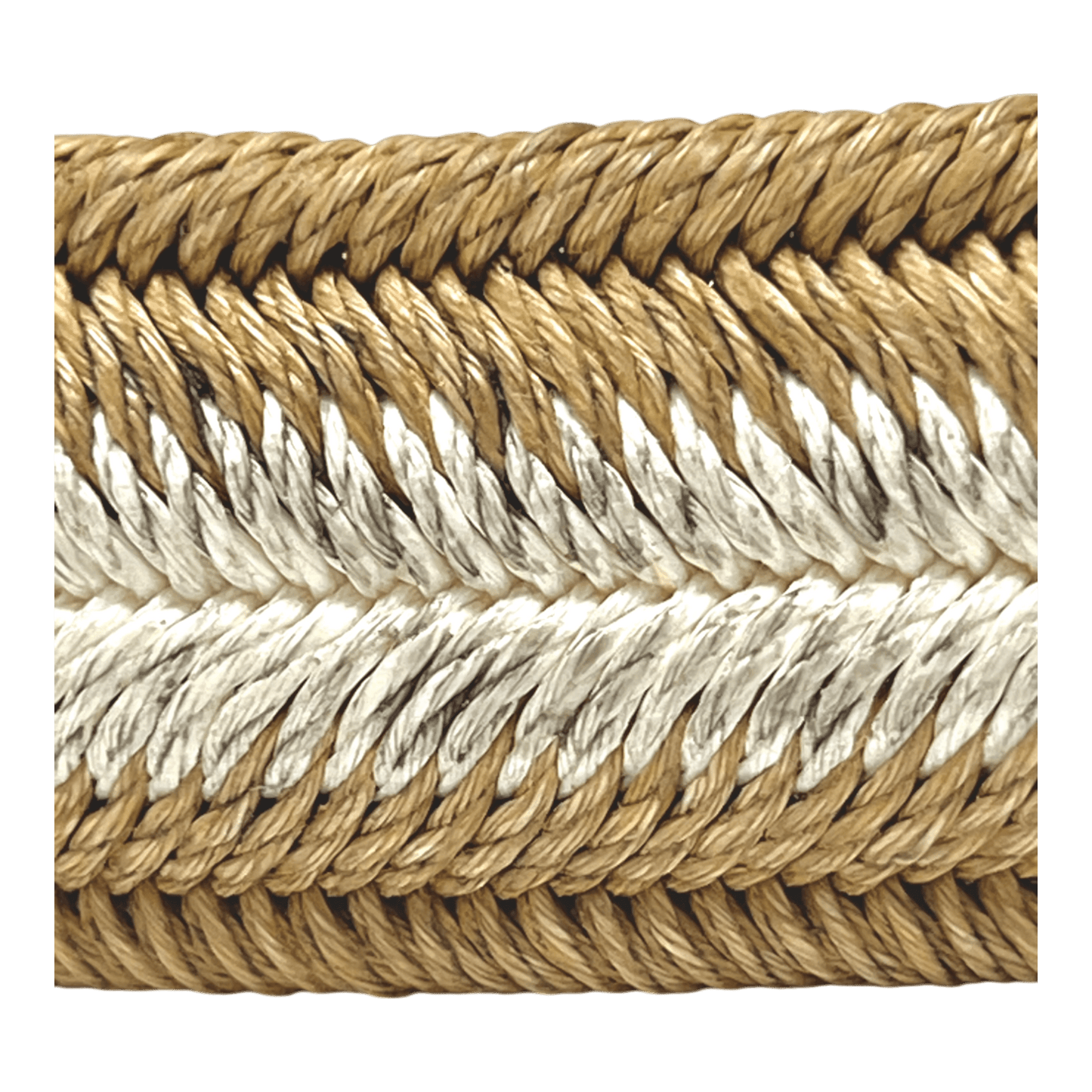 Veneta Cinture, geflochtener elastischer Gürtel, dunkel/helles Beige - UNIT Hamburg
