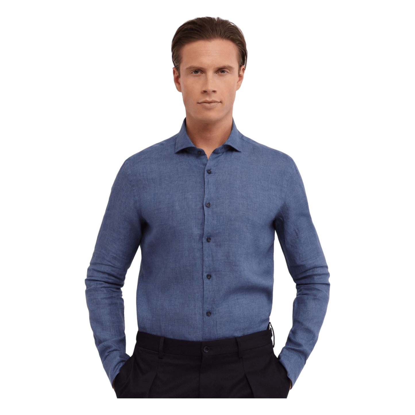 UNIT Hamburg - Xacus, gewaschenes Leinen, denimblau - Xacus