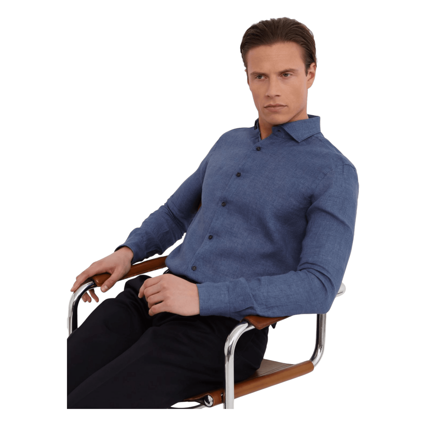 UNIT Hamburg - Xacus, gewaschenes Leinen, denimblau - Xacus