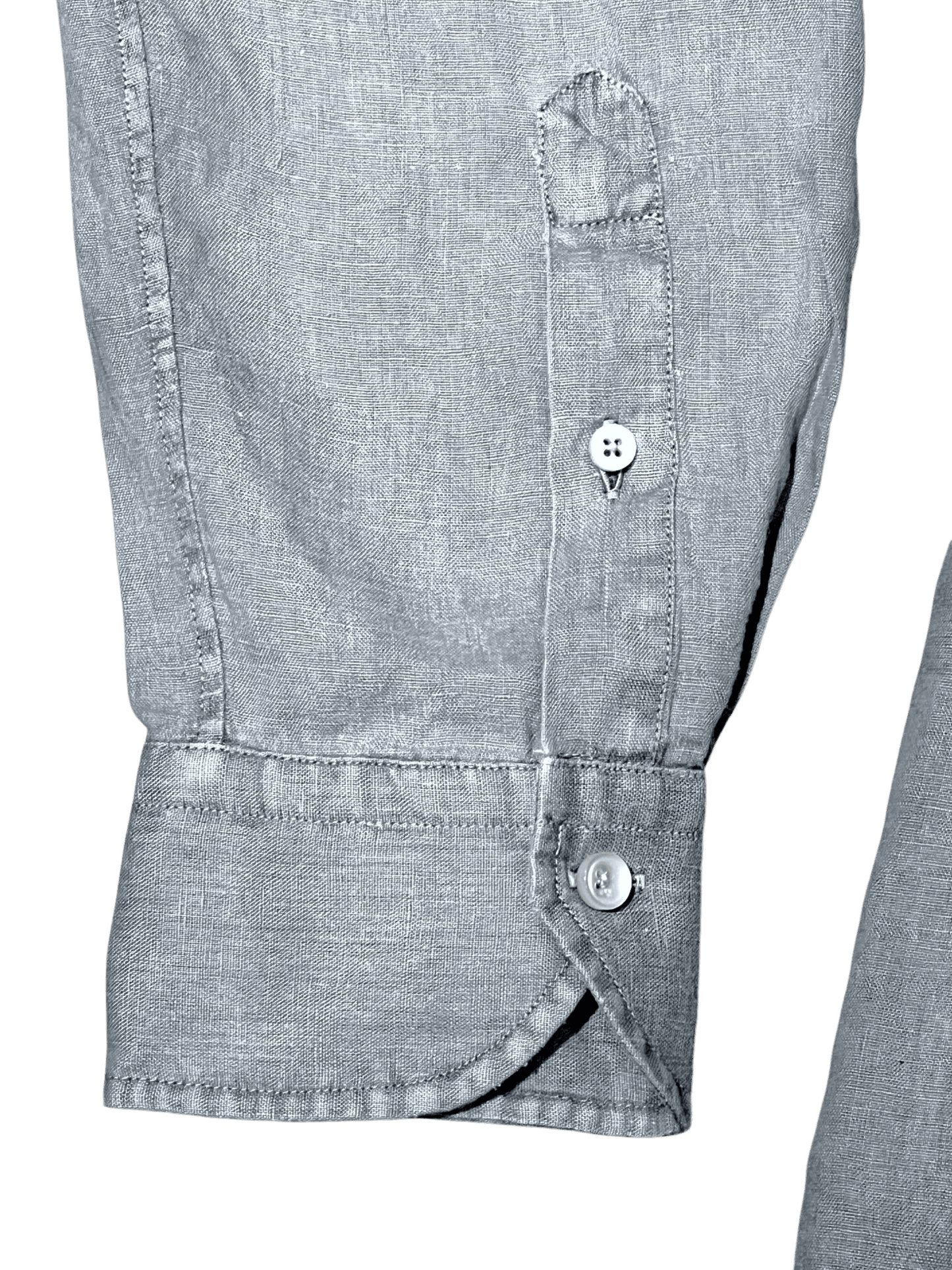 UNIT Hamburg - XACUS Leinenhemd Grau mit G_PWDR - Färbung, grau - Xacus