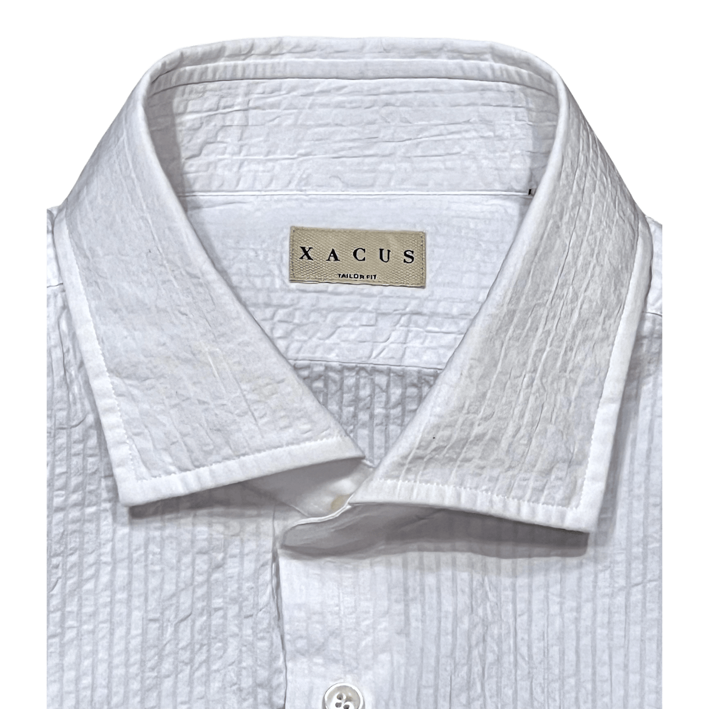 UNIT Hamburg - Xacus Seersucker Hemd Weiß – Made in Italy - Xacus