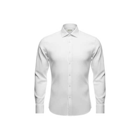 UNIT Hamburg - Xacus Seersucker Hemd Weiß – Made in Italy - Xacus
