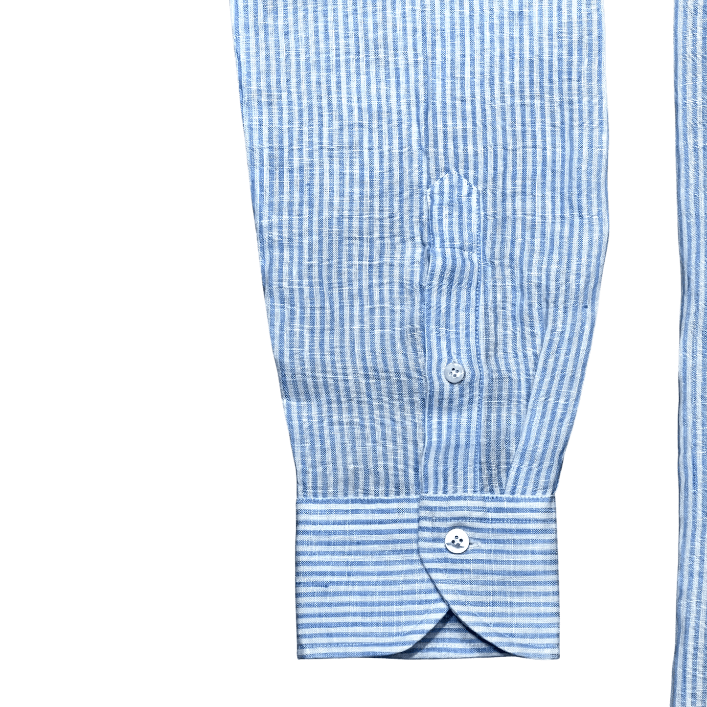 UNIT Hamburg - Xacus, Lino lavato a righe, azzurro su bianco - Xacus