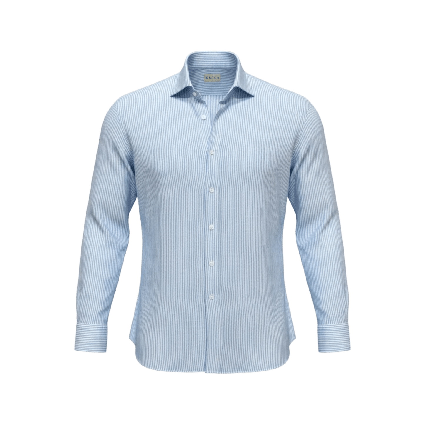 UNIT Hamburg - Xacus, Lino lavato a righe, azzurro su bianco - Xacus