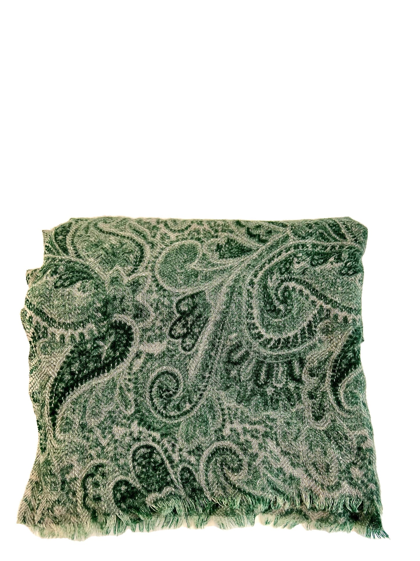 Ascot Schal mit Paisley in grün