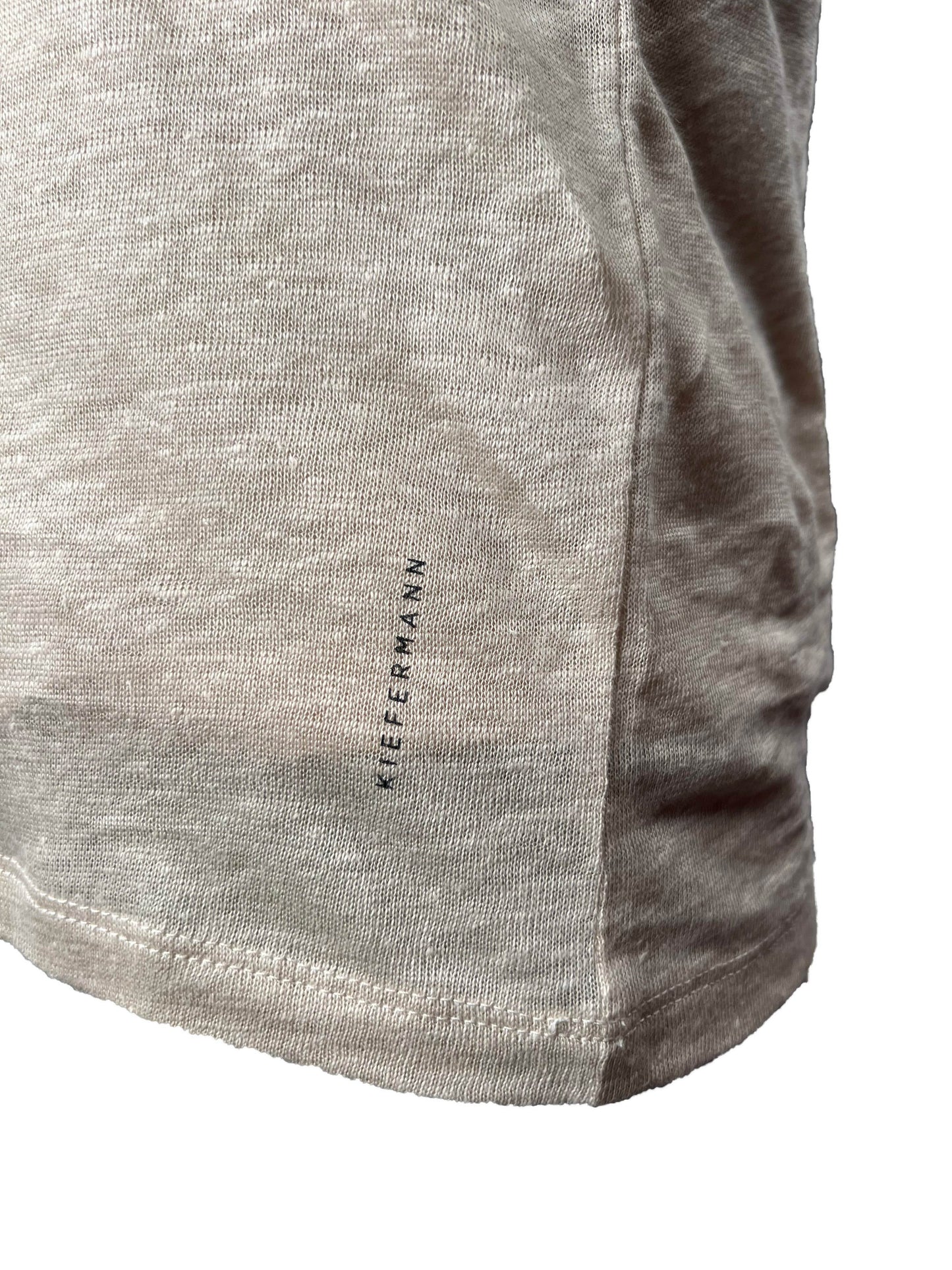 Logo auf der Seite von Kiefermann 422-21007 Jay Double Layer Leinen/Baumwolle Kurzarm beige