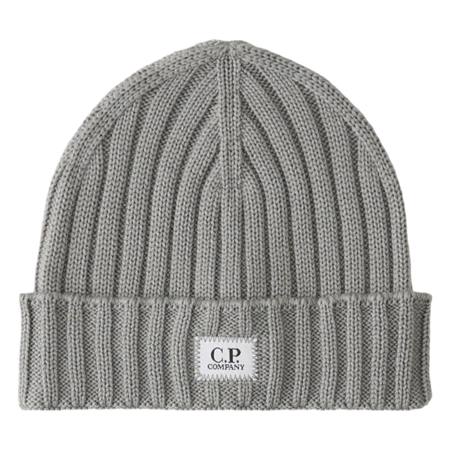 C.P. Company, Merino Logo Beanie, griffin grey