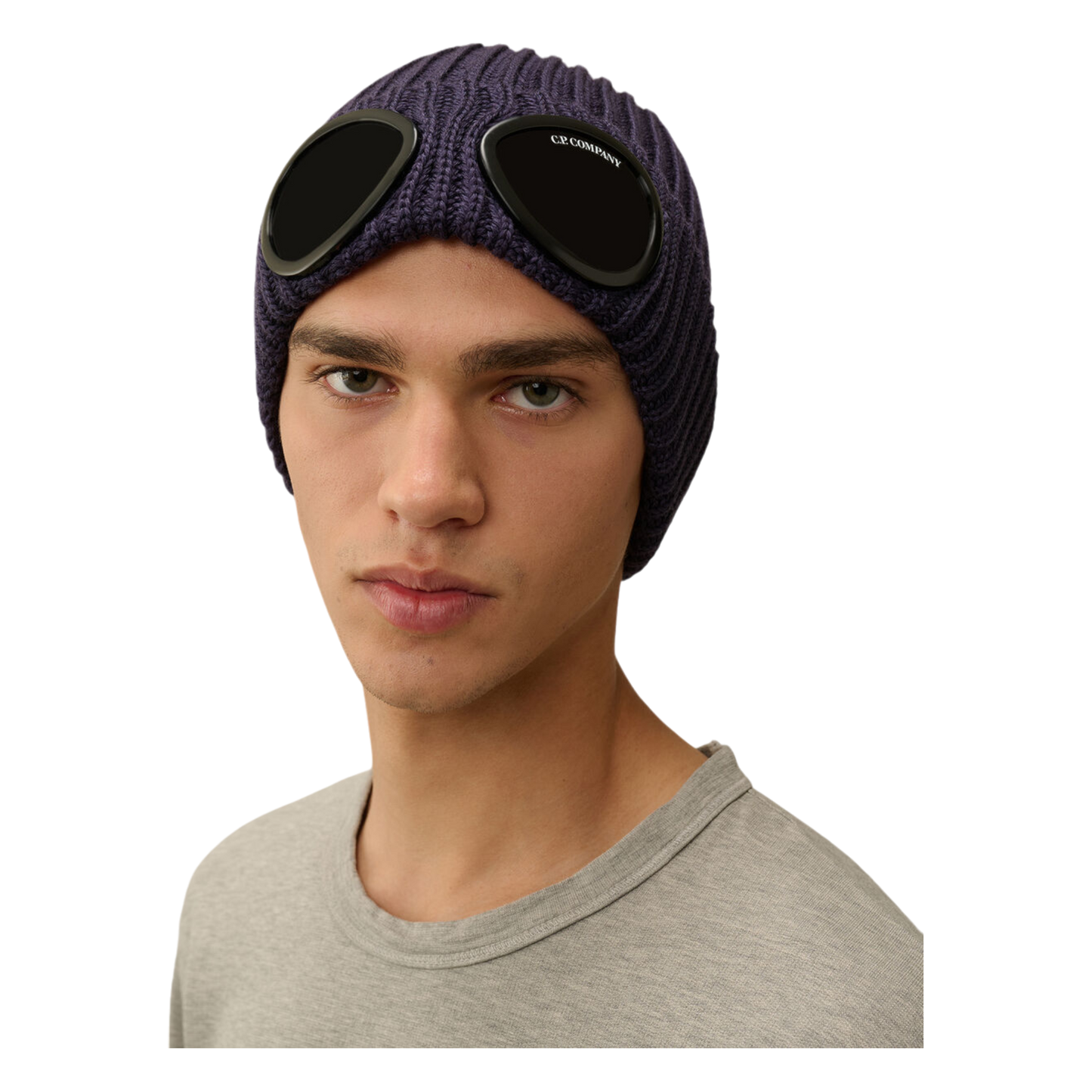 C.P. Company,Mütze,C.P. Company, Merino Beanie mit Goggle, night shade,UNIT Hamburg