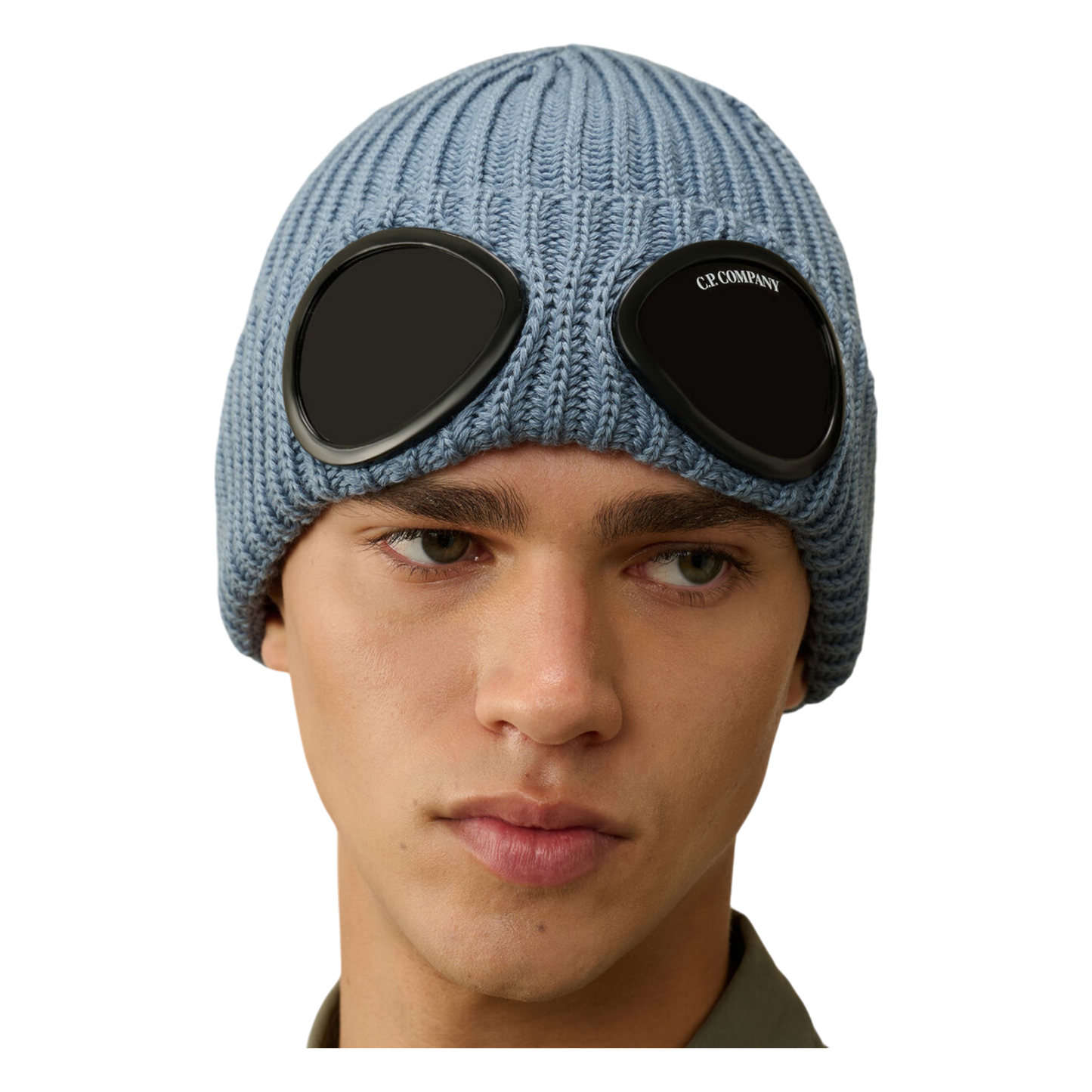 C.P. Company,Mütze,C.P. Companyt , Merino Beanie mit Goggle, Flint Stone,UNIT Hamburg