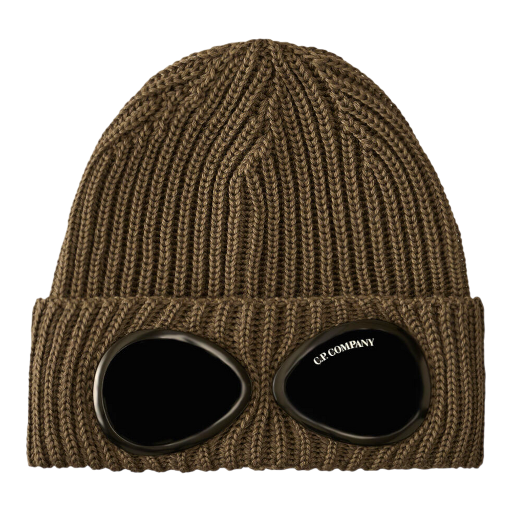C.P. Company Goggle Beanie – walnuss, schlamm | UNIT Hamburg