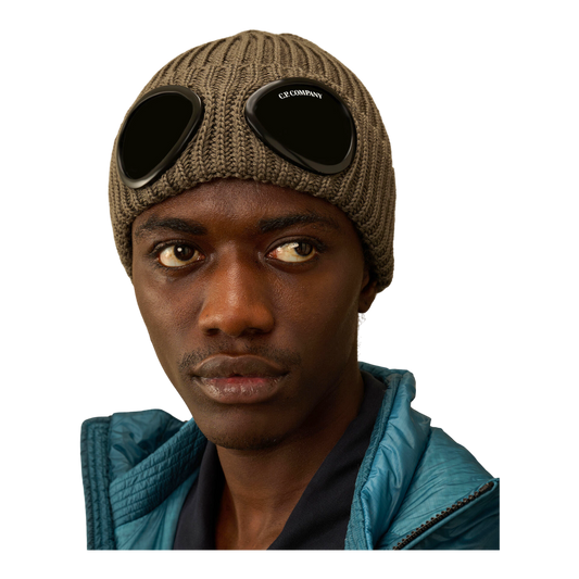 C.P. Company Goggle Beanie – walnuss, schlamm | UNIT Hamburg
