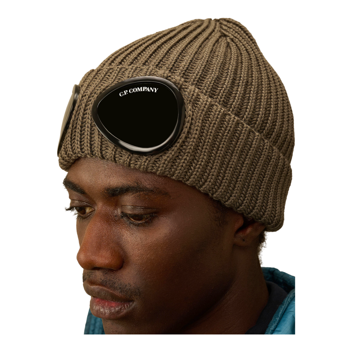C.P. Company Goggle Beanie – walnuss, schlamm | UNIT Hamburg