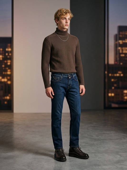Gran Sasso, Dolcevita Rainwool, marrone espresso