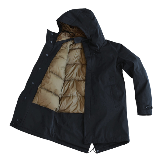 Ten C, OJJ Core Parka, daunengefüllt, Navy