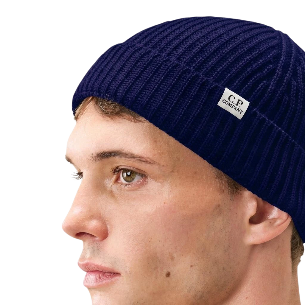 C.P. Company 21CMAC137A 005509A MERINO FISHERMAN BEANIE