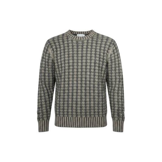 Aspesi, Grobstrick-Pullover aus Schurwolle, zweifarbig