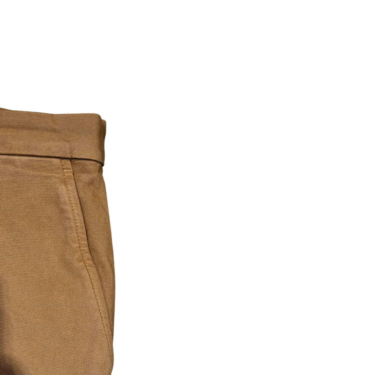 Never Laundry Chino dunkelbeige mit Bundfalte