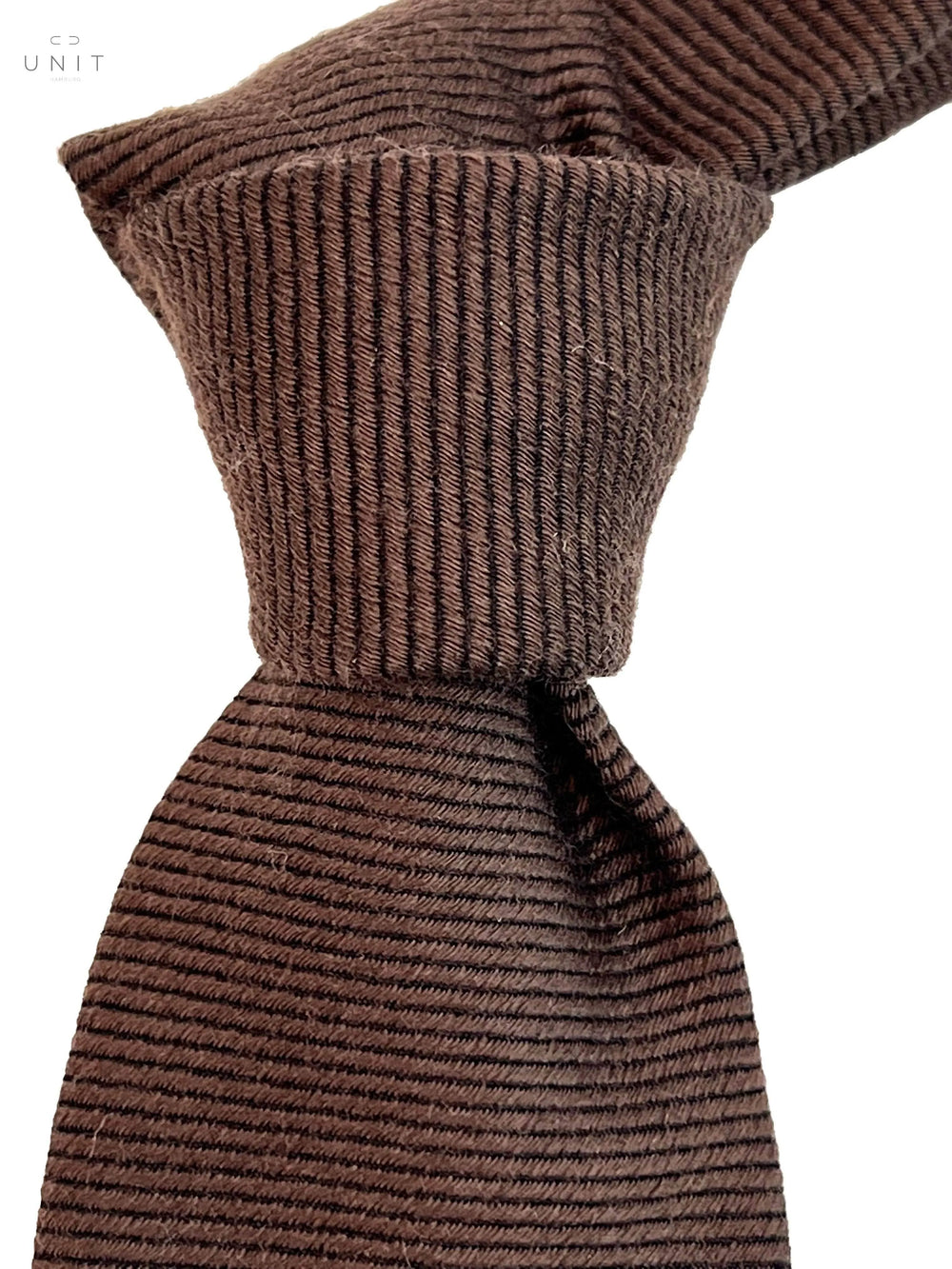 braune Wollkrawatte, handgenäht von Ascot