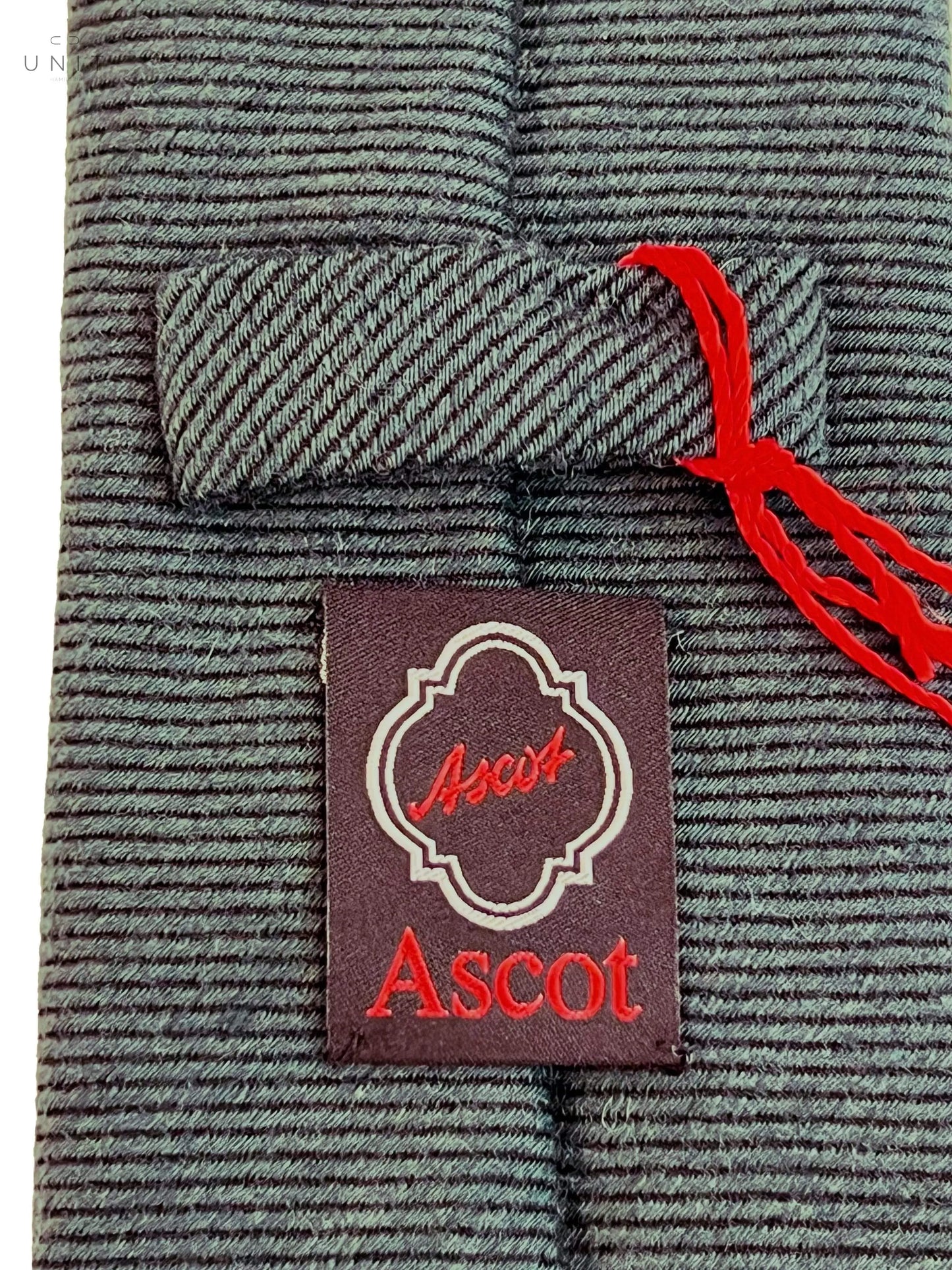 Ascot Labeling grüne Wollkrawatte von Ascot aus Krefeld