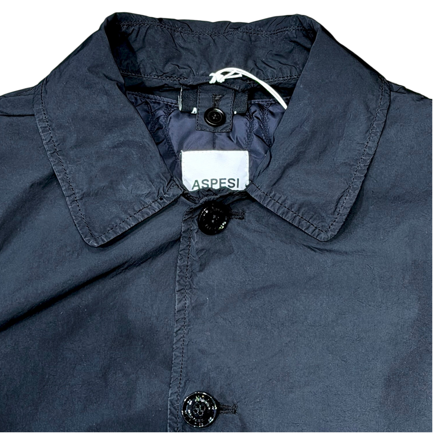 Aspesi Lemon Raincoat aus Nylon, navy