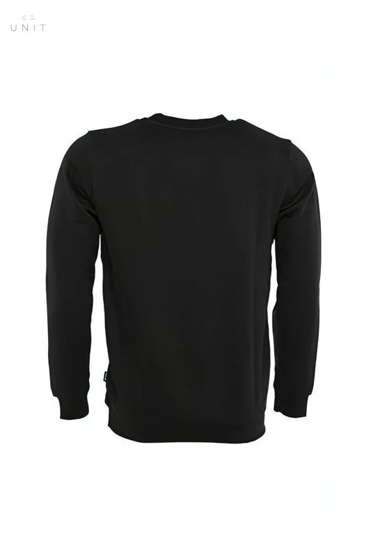 Rücken von BALR. Herren Sweatshirt Brand Straight Crew Neck, schwarz, online only
