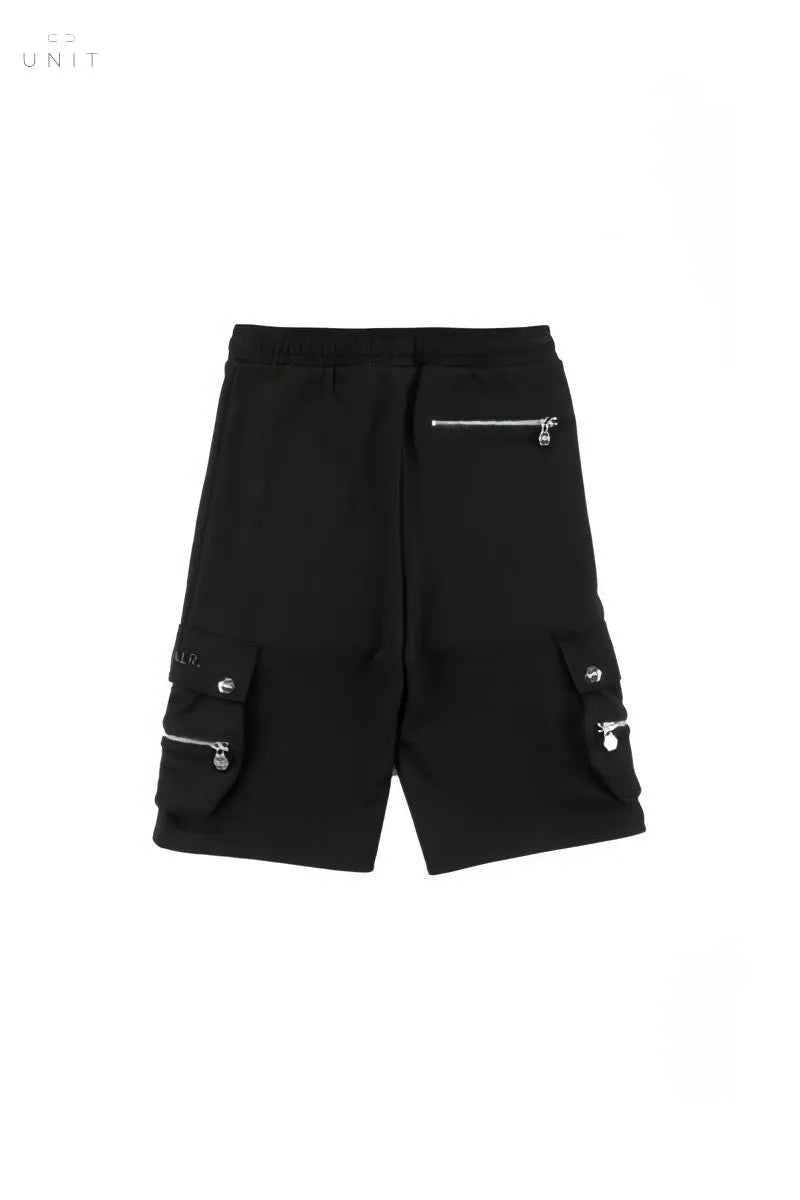 Rückseite von BALR. Herren Sweatshorts Cargo Straight Shorts, schwarz, online only