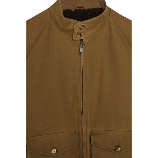 Baracuta, G9 Harrington, Wachsjacke, dunkelbeige - UNIT Hamburg