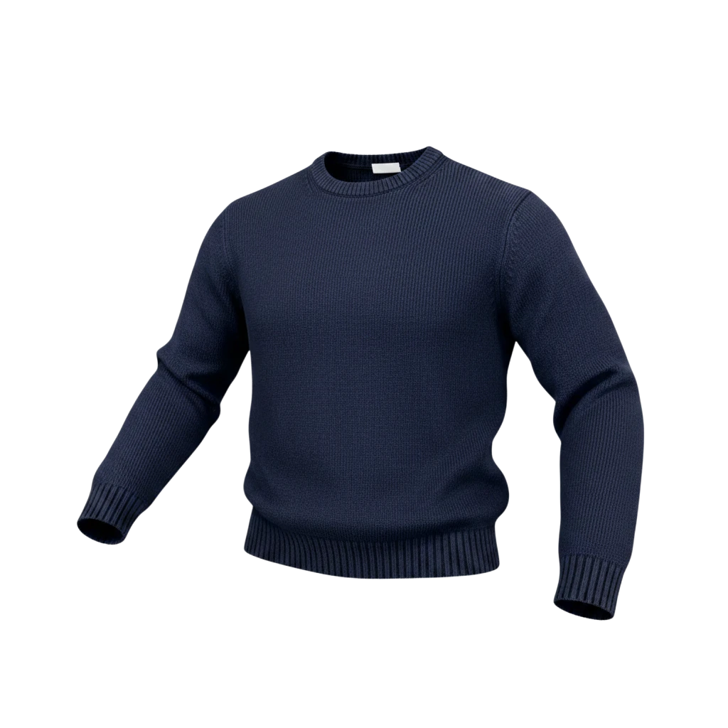 Aspesi, Grobstrick-Pullover in Navy