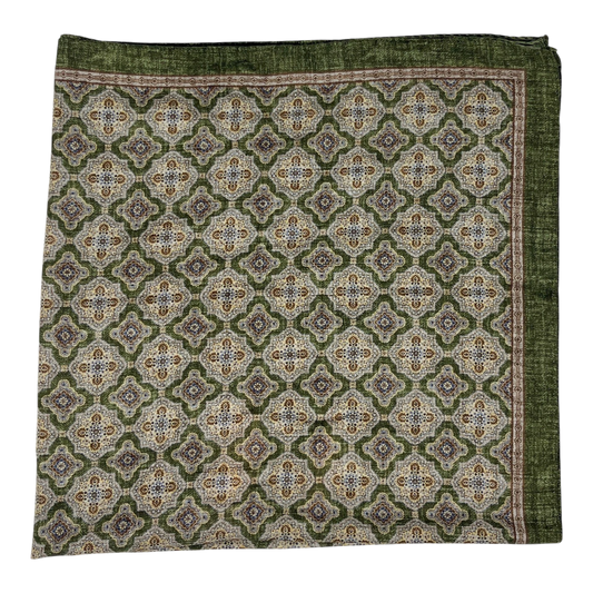 Ascot, Tuch oder Bandanas, maurisches Muster grün 67x67cm