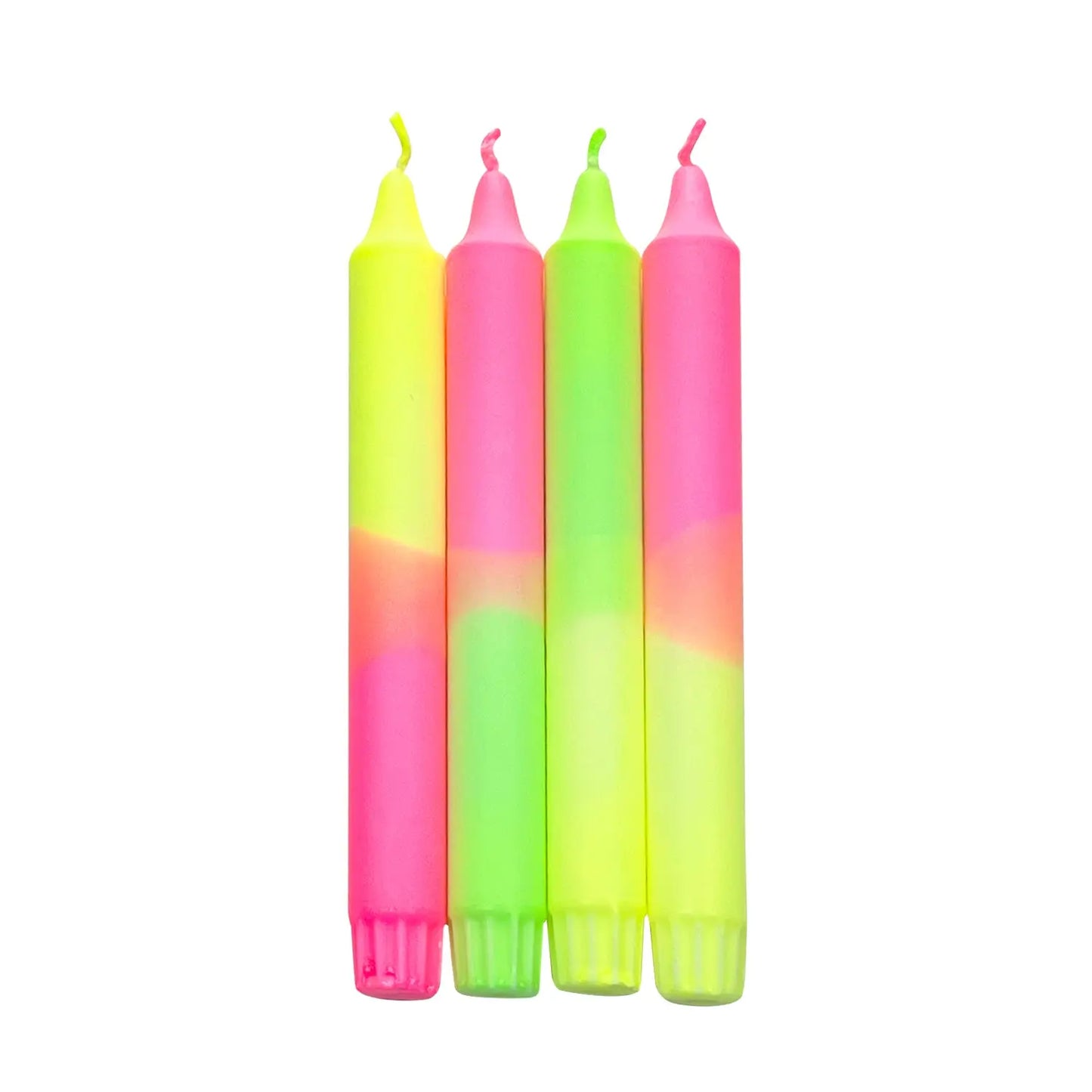 CLOUDNOLA, Dip Dye Neon Candles, 20 cm, 4 Kerzen CLOUDNOLA