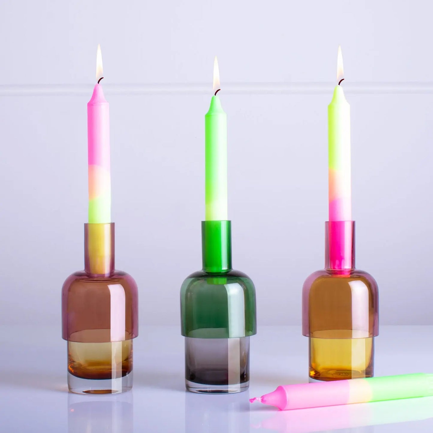 CLOUDNOLA,Kerze,CLOUDNOLA, Dip Dye Neon Candles, 20 cm, 4 Kerzen,UNIT Hamburg