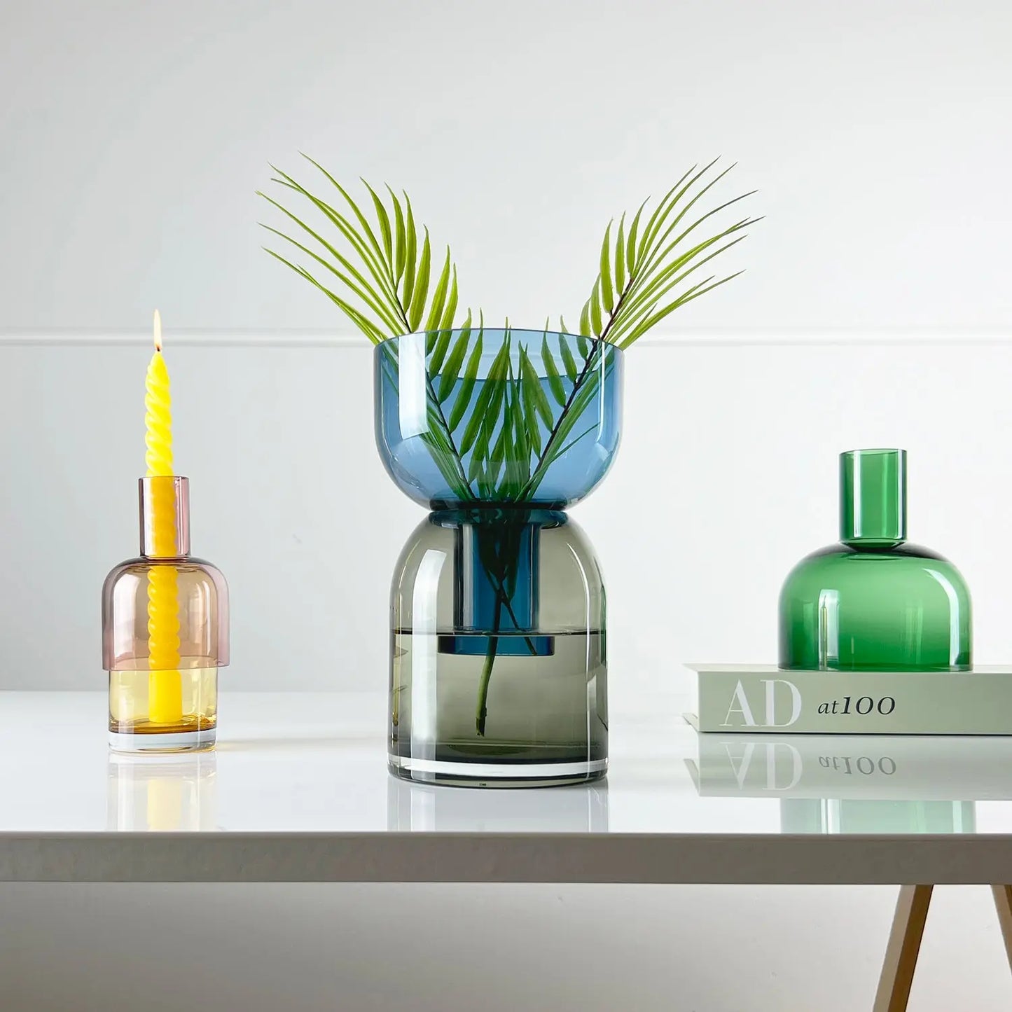 CLOUDNOLA, Flip Vase, Medium Blue and Gray, Glas, 2-teilig CLOUDNOLA