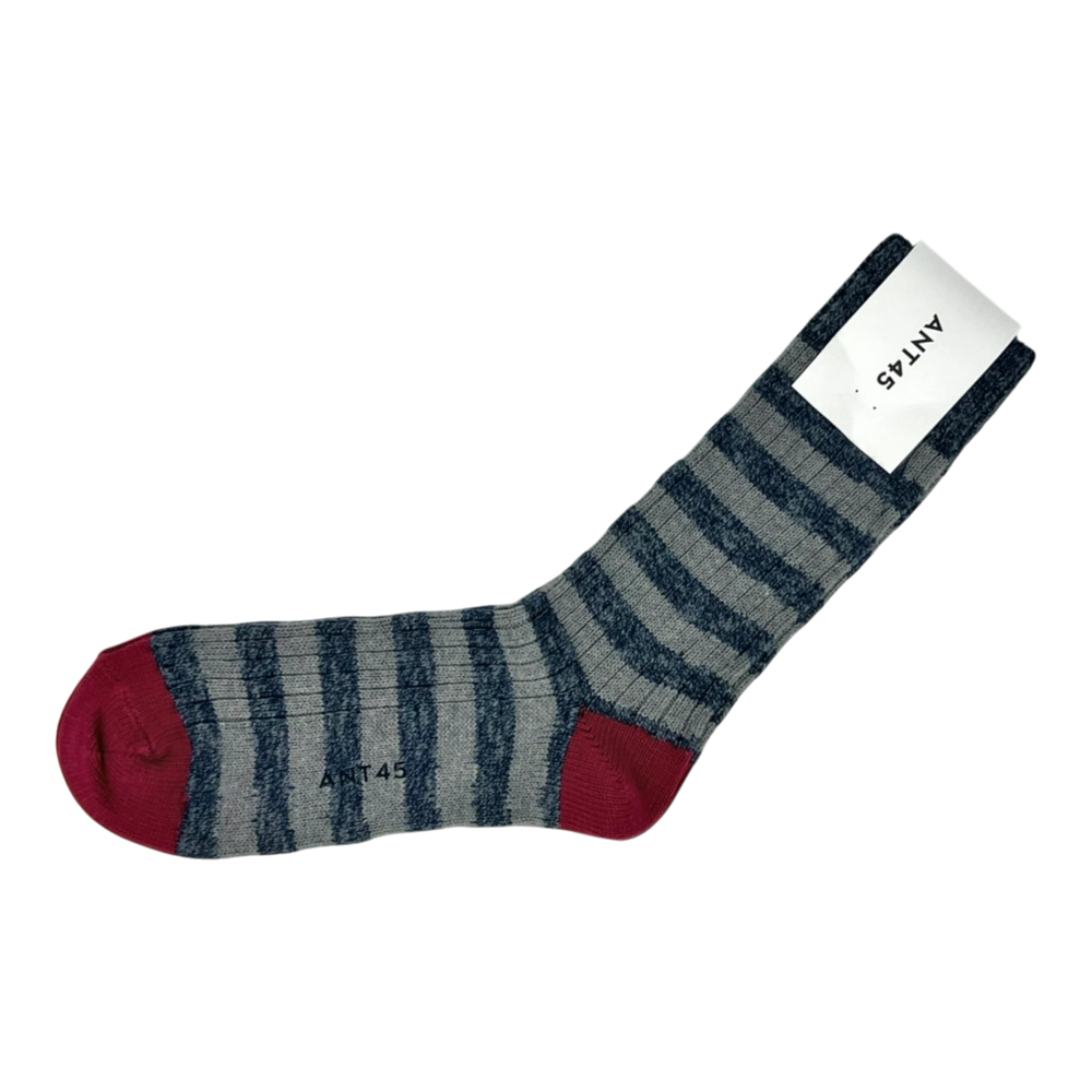 ANT45, Etalai Socken, in Denimblau-Grau aus Baumwolle