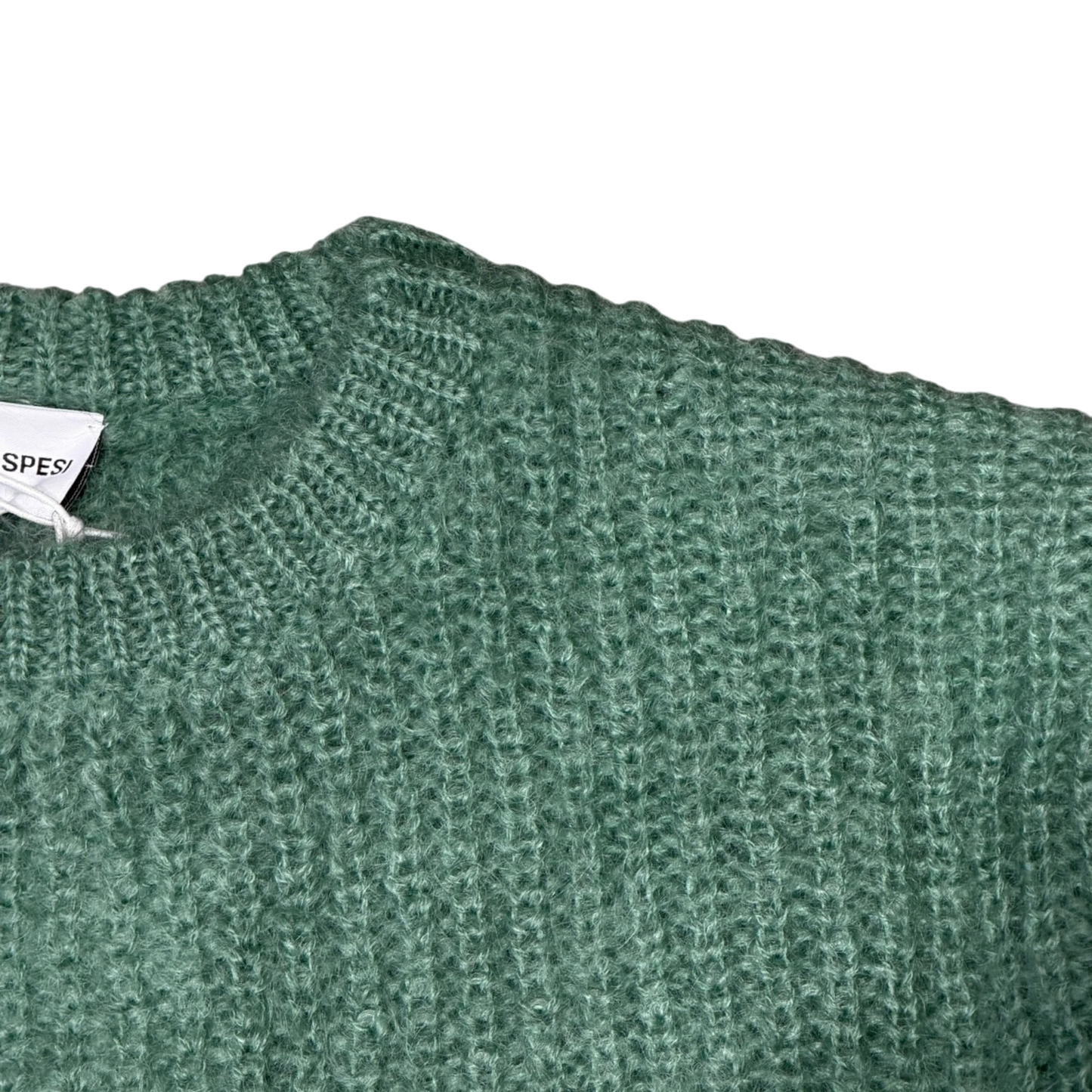 ASPESI Mohair Pullover in Jade Green mit Mohair