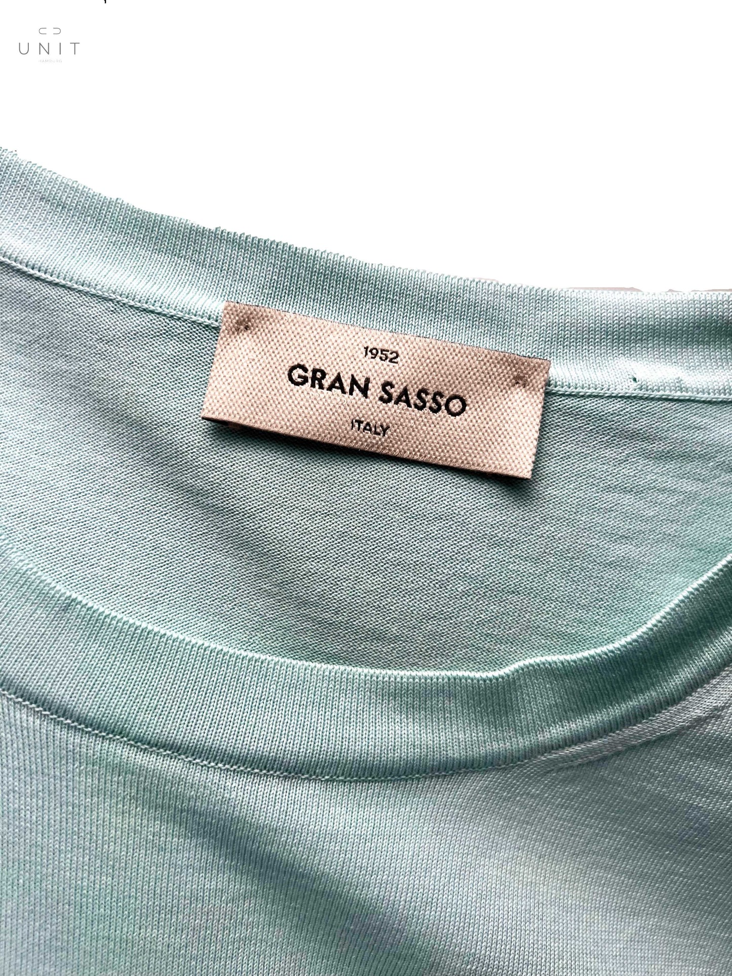 Kragen Gran Sasso 43168/21820 Organic Cotton T-Shirt Rundhals icegreen