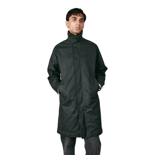 Brixtol Textiles 106965 Hayden Waxed Long Jacket